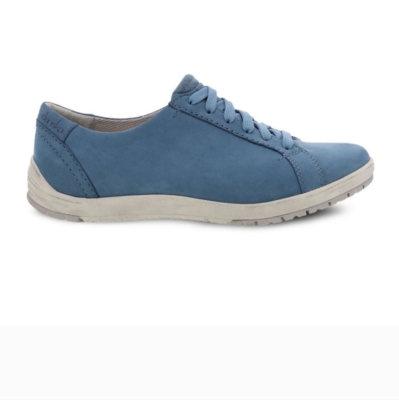 Dansko Leela Lace-up Sneaker Blue Waterproof Nubuck Size 39